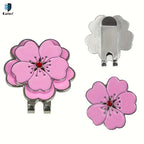 Caiton Magnetic Rose Flower Golf Hat Clip - Anti-Rust Durable