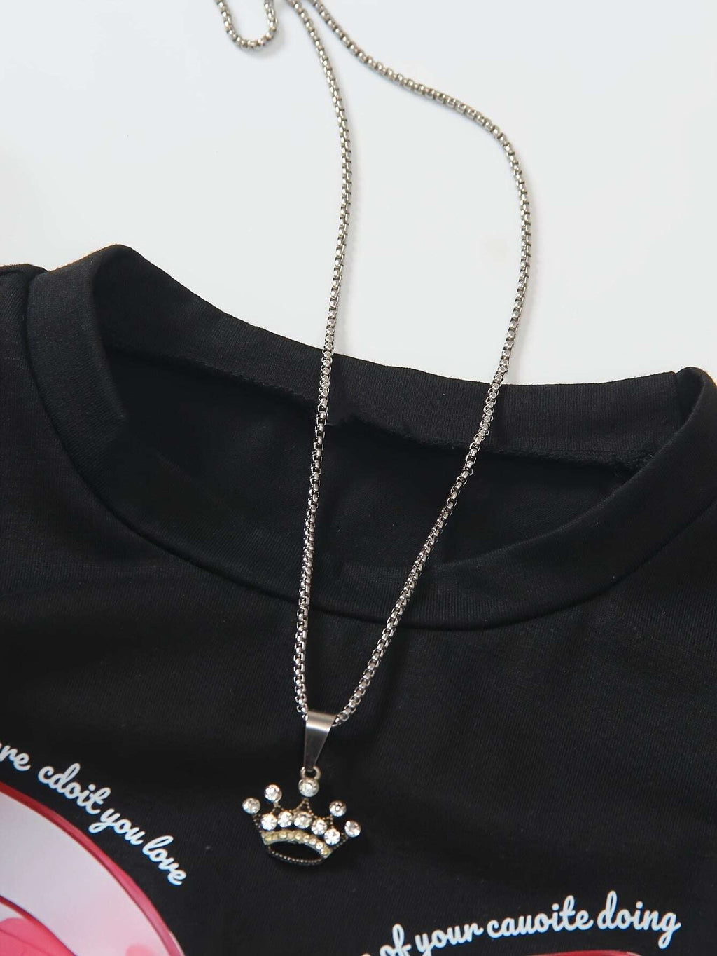 Girls T-Shirt with Sweet Bow Print - Casual Summer Top, Breathable Knit Fabric for Outdoor Shopping & School Activities, White with Blue Bow Design - The Superior Findings Depot