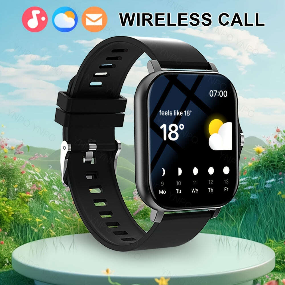 New Smart Watch with Wireless Calling/receiving, Multiple Sports Modes, Camera Control, Message Notification, Borderless Ultra-thin Design, Suitable for Android And iPhone, Unisex As A Gift - The Superior Findings Depot