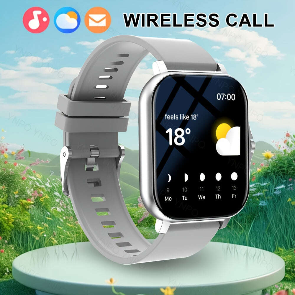 New Smart Watch with Wireless Calling/receiving, Multiple Sports Modes, Camera Control, Message Notification, Borderless Ultra-thin Design, Suitable for Android And iPhone, Unisex As A Gift - The Superior Findings Depot