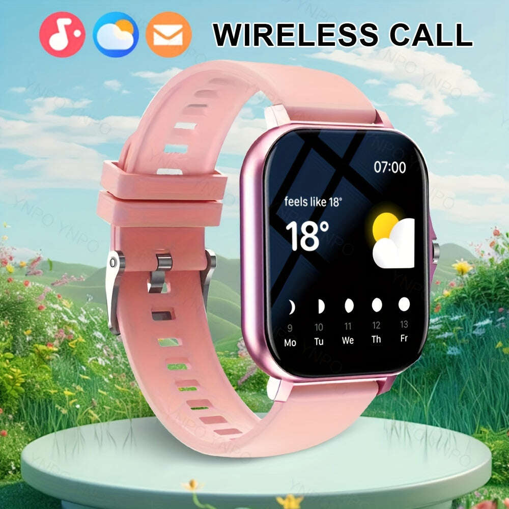 New Smart Watch with Wireless Calling/receiving, Multiple Sports Modes, Camera Control, Message Notification, Borderless Ultra-thin Design, Suitable for Android And iPhone, Unisex As A Gift - The Superior Findings Depot