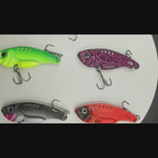 X-FIN Metal VIB Fishing Lure - 7g/0.25oz, 10g/0.35oz, 15g/0.53oz Jig Vibrate Hard Bait with Spinner, Saltwater & Freshwater Compatible, Zinc Alloy, Ideal for Bass, Pike, and Perch, Fishing Tackle|Vibrating Lure|Durable Fishin